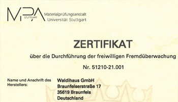 Получен сертификат Университета Штутгарта